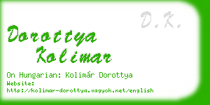 dorottya kolimar business card